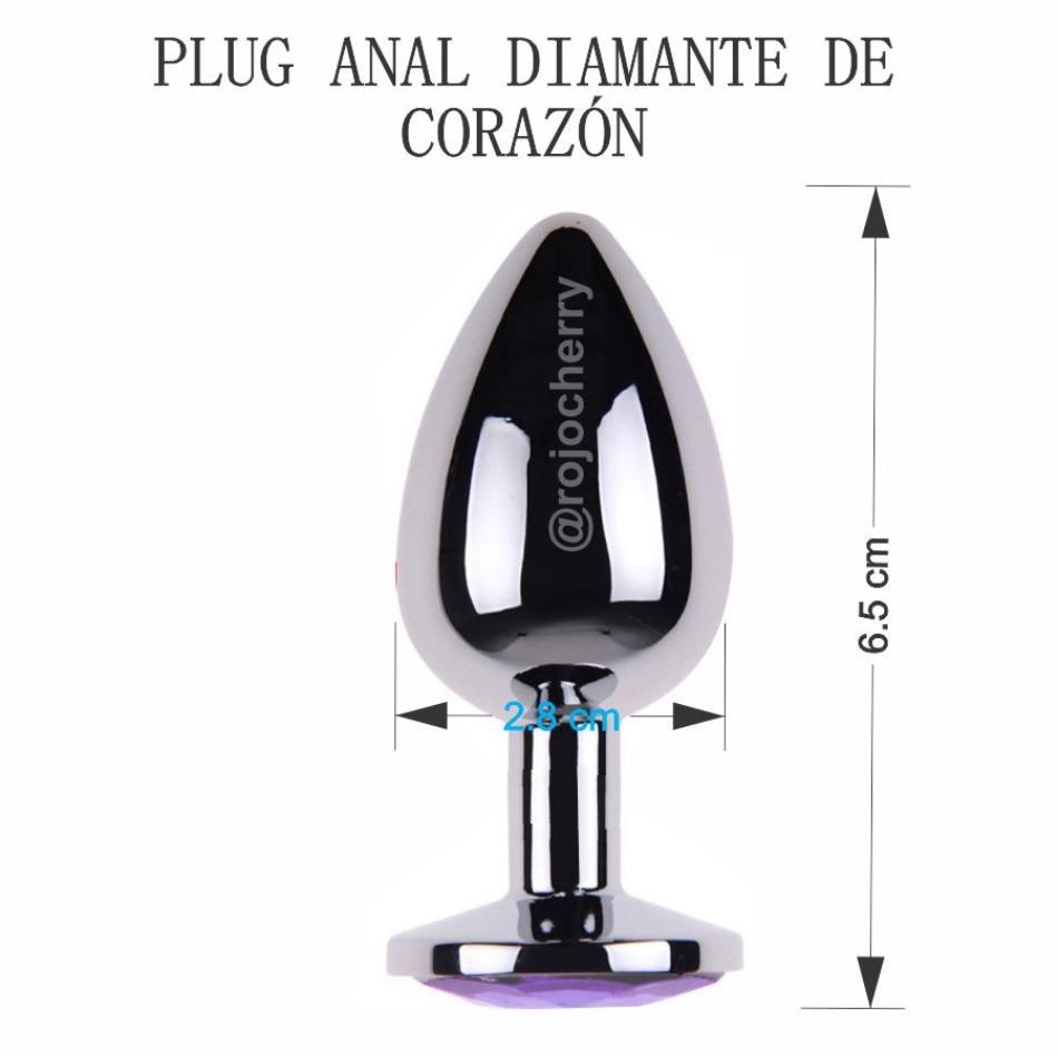 Plug Diamante de Corazon - Chico